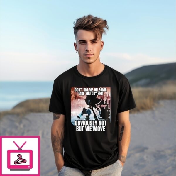 Shadow The Hedgehog Don’T Dm Me On Some Are You Ok Shit Obviously Not But We Move T-Shirt