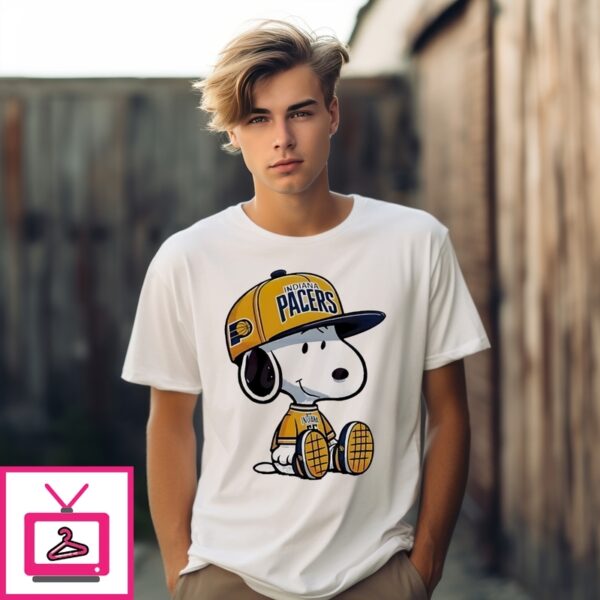 Snoopy Indiana Pacers Basketball Nba Playoffs T-Shirt