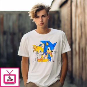 Sonic The Hedgehog And Tails Drawing T-Shirt