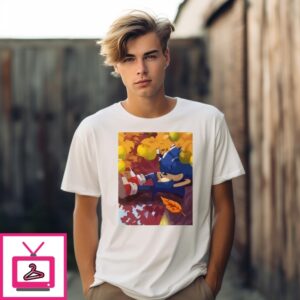 Sonic The Hedgehog Napping On A Tree T-Shirt