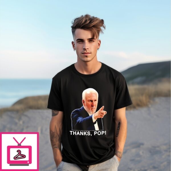 Steve Kerr And Ime Udoka Wearing Gregg Popovich Thanks Pop T-Shirt