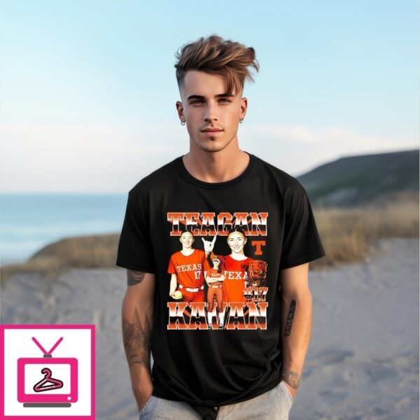 Teagan Kavan Texas Softball Player Collage T-Shirt