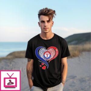 Texas Rangers It’S In My Dna Heart T-Shirt