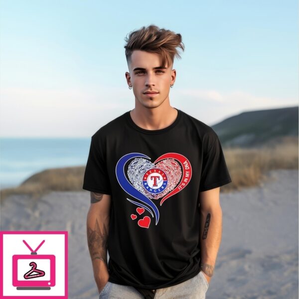 Texas Rangers It’S In My Dna Heart T-Shirt