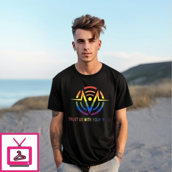 Trust Us With Your Pride Hazbin Hotel Logo T-Shirt