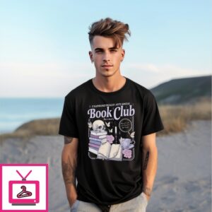 Unapologetically Antisocial Book Club Meets Weekly Making Friends With Characters, Not People Book Lover Introverted Skull Vintage T-Shirt