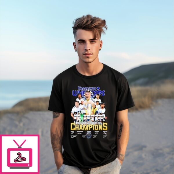 Vancouver Whitecaps Fc 2025 Concacaf Champions Cup Champions Signature T-Shirt