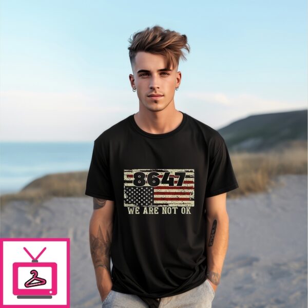 86 47 Upside Down We Are Not Ok Vintage T-Shirt