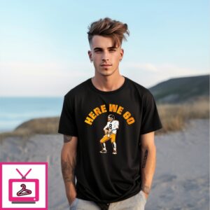 Aaron Rodgers Here We Go Pittsburgh Steelers Caricature T-Shirt