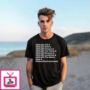 Abolish Ice And Abolish Dhs And Abolish Prisons Abolish Binaries T-Shirt