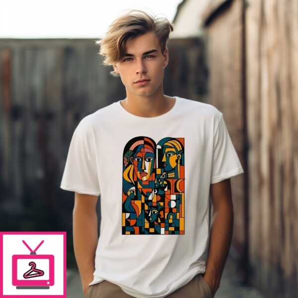 Abstract Faces Montage T-Shirt