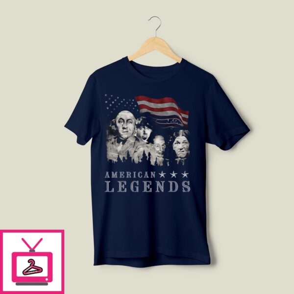 American Legends Rushmorons The Three Stooges T-Shirt