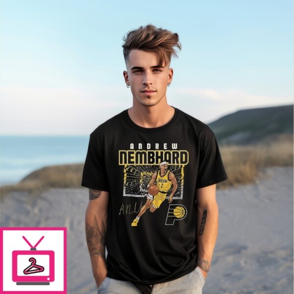 Andrew Nembhard Indiana Pacers Shattered T-Shirt