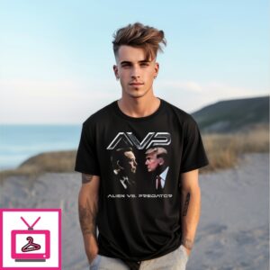 Avp Alien Vs Predator Trump Vs Elon T-Shirt