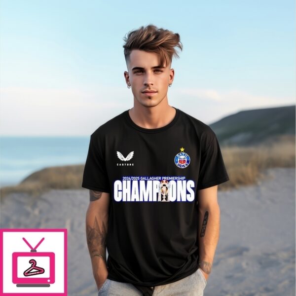 Bath Rugby Premiership Champions 2025 Treble Winners T-Shirt