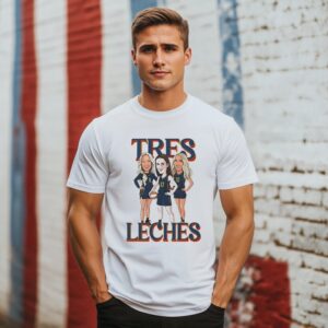 Caitlin Clark Sophie Cunningham And Lexie Hull Indiana Fever Tres Leches T-Shirt