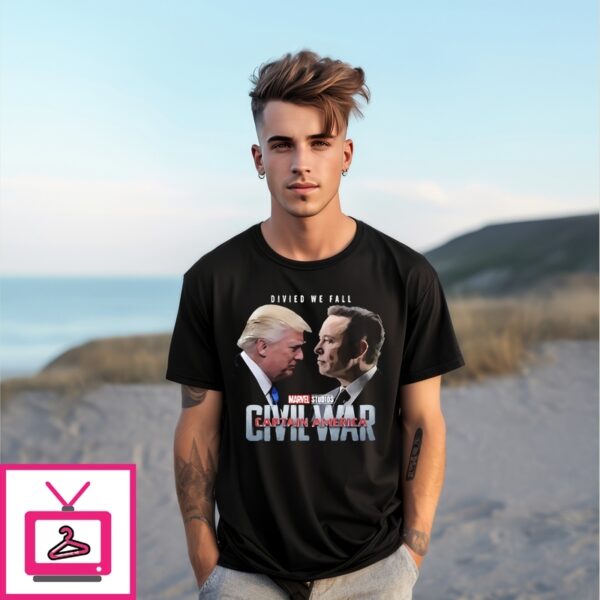 Captain America Civil War Trump Vs Elon T-Shirt