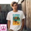 Cat Playing Football T-Shirt