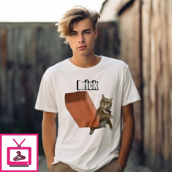 Cat Throwing Brick T-Shirt