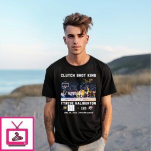 Clutch Shot King Tyrese Haliburton Indiana Pacers Basketball T-Shirt
