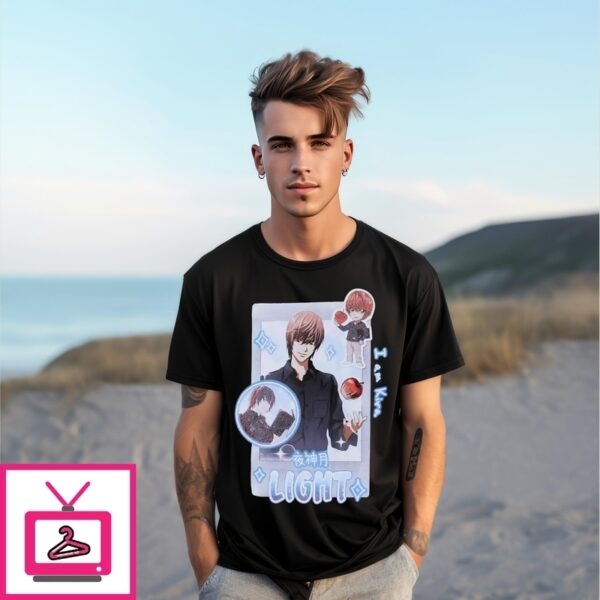 Death Note Light I Am Kim Chibi Glitter T-Shirt