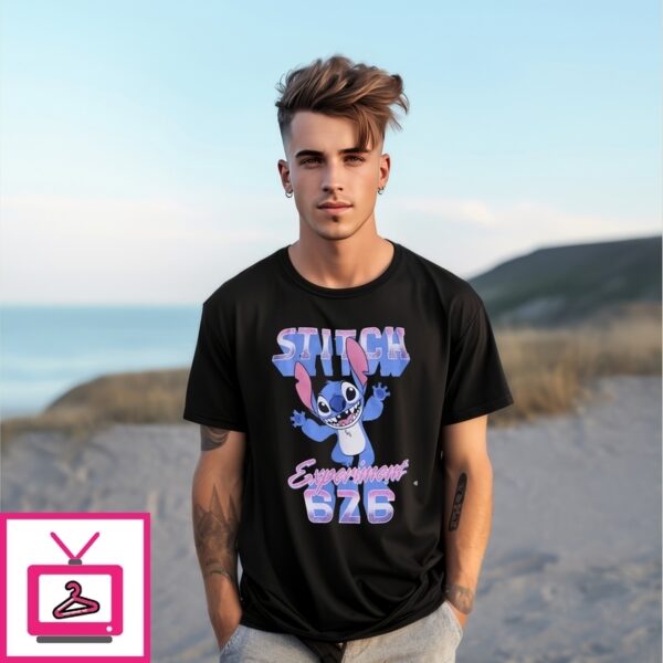 Disney Stitch Experiment 626 Galaxy Glitter T-Shirt