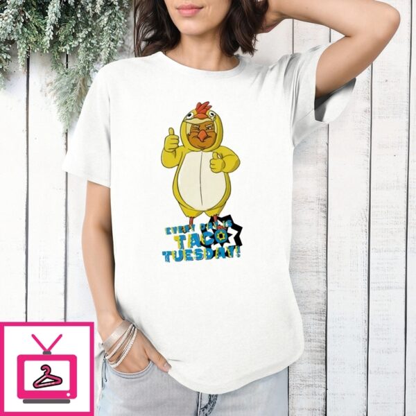 Every Day Is Taco Tuesday With Chicken Trump 2025 Meme T-Shirt