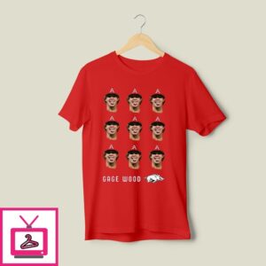 Gage Wood Arkansas Razorbacks T-Shirt Gage Wood Arkansas Razorbacks T-Shirt