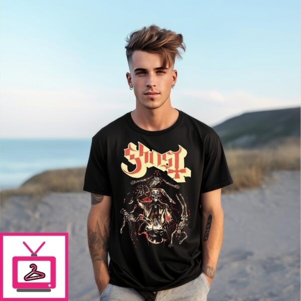 Ghost Swirling Skeletons T-Shirt