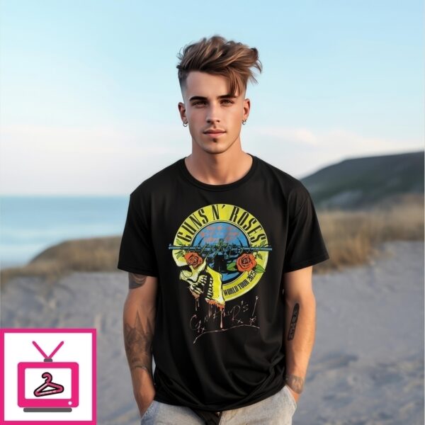 Guns N’ Roses 2025 World Tour Skull T-Shirt