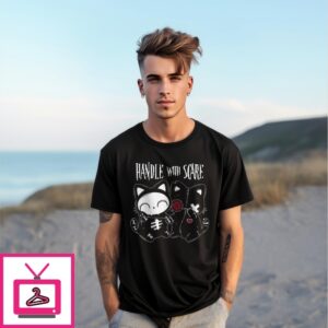 Handle With Scare Cat Dolls Girls T-Shirt
