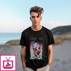 Hatsune Miku Devil Costume Metallic Details T-Shirt