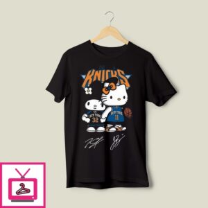 Hello Kitty Knicks Brunson And Towns Signature T-Shirt