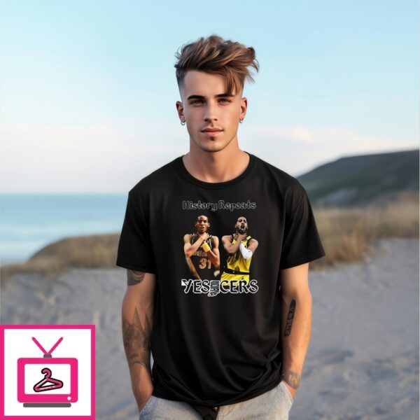 History Repeats Reggie Miller And Tyrese Haliburton Chokeyes Cers T-Shirt