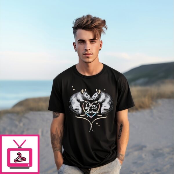 I Love My Rat Partner Heart T-Shirt