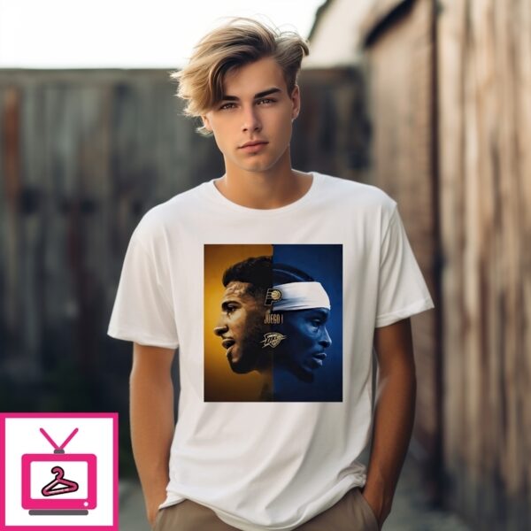 Indiana Pacers Vs Oklahoma City Thunder 2025 Nba Finals Face Players T-Shirt