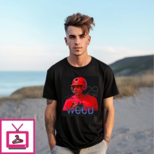 James Wood Washington Nationals Breakout Signature T-Shirt