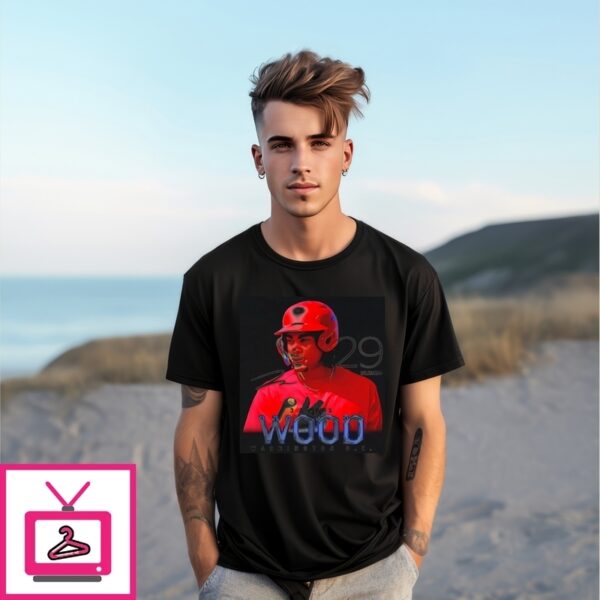 James Wood Washington Nationals Breakout Signature T-Shirt
