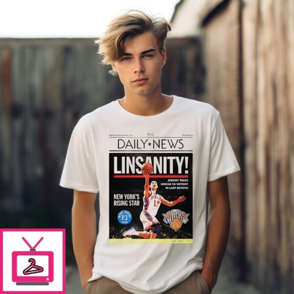 Jeremy Lin New York Knicks New York’S Rising Star Newspaper T-Shirt