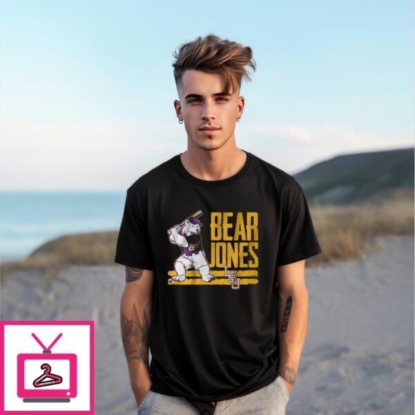 Lsu Baseball Jared Jones Bear T-Shirt
