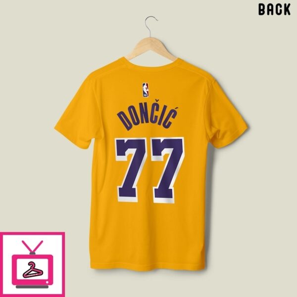 Luka Doncic Los Angeles Lakers Edition Name &Amp Number T-Shirt