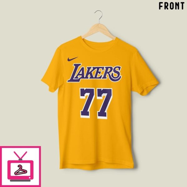 Luka Doncic Los Angeles Lakers Edition Name &Amp Number T-Shirt
