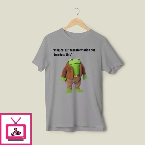 Magical Girl Transformation But I Turn Into This Frog And Toad Meme T-Shirt