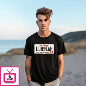 Maine Lobstah License Plate T-Shirt