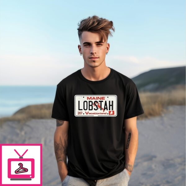 Maine Lobstah License Plate T-Shirt