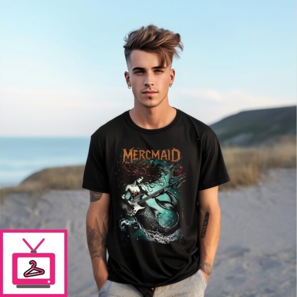 Mercmaid With Guitar T-Shirt