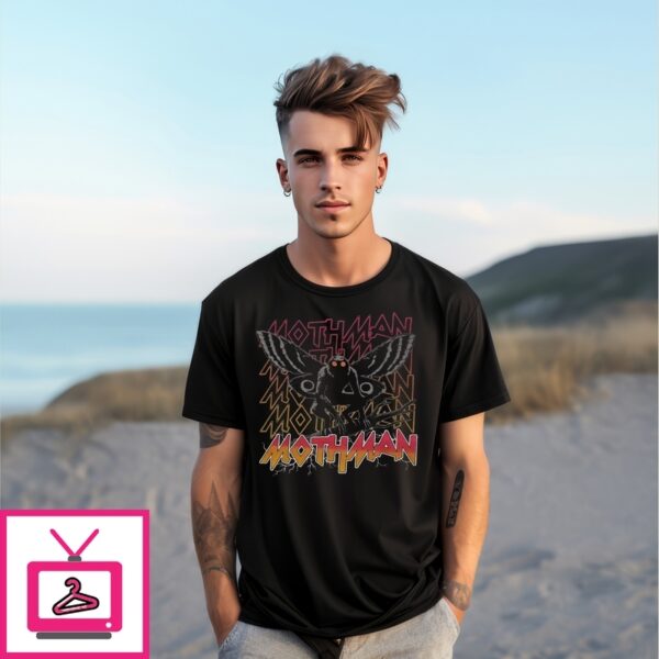 Mothman Metal Font T-Shirt