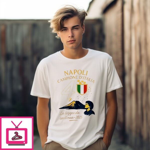 Napoli Campione D’Italia La Leggenda Continua 2025 T-Shirt