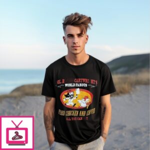 Nashville Pussy Col Blaine Cartwright World Famous Fried Chicken And Coffee All You Can Eat T-Shirt