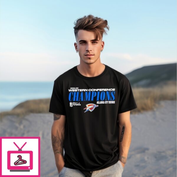 Oklahoma City Thunder 2024-2025 Western Conference Champions Finals T-Shirt